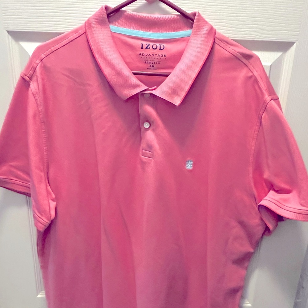 Izod Advantage Polo (Salmon) XXL